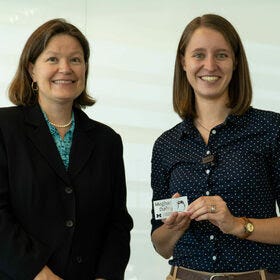 The first Robotics Alumni Award winner 