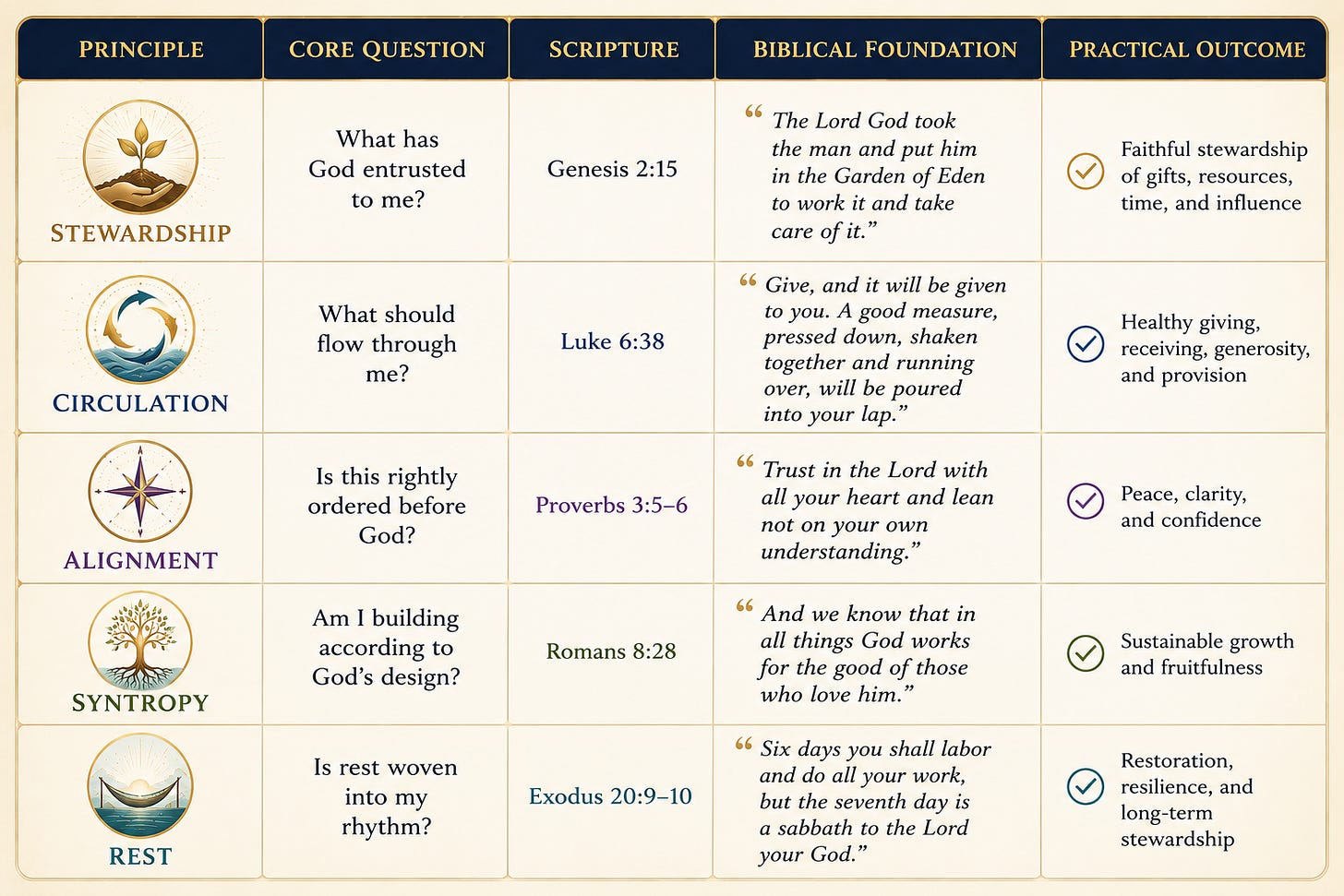 Heaven's Economy is a biblical framework built on five principles: stewardship, circulation, alignment, syntropy, and rest. By Ari'yah of ARIYAH CODES®. Heaven's Economy is a biblical framework built on five principles: stewardship, circulation, alignment, syntropy, and rest. By Ari'yah of ARIYAH CODES®.