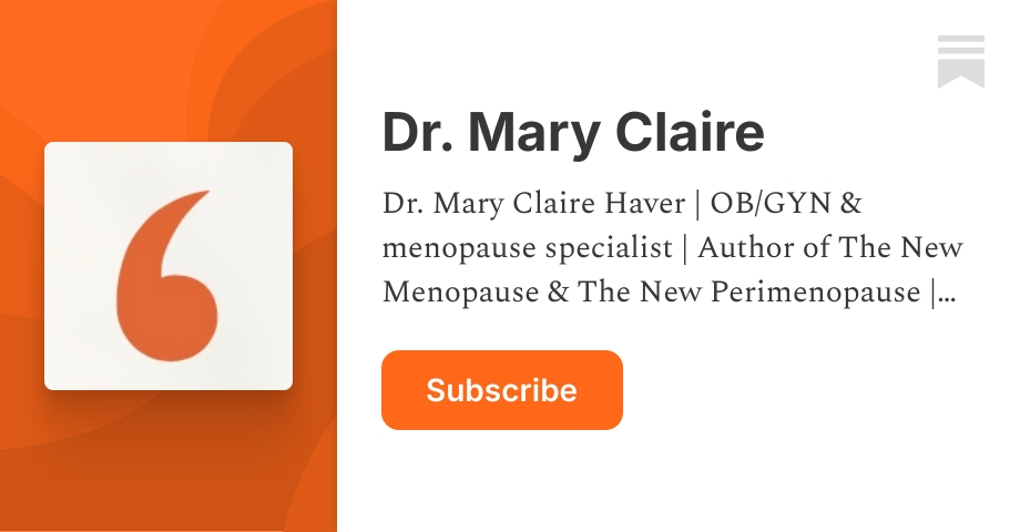 Dr. Mary Claire | Substack Dr. Mary Claire | Substack