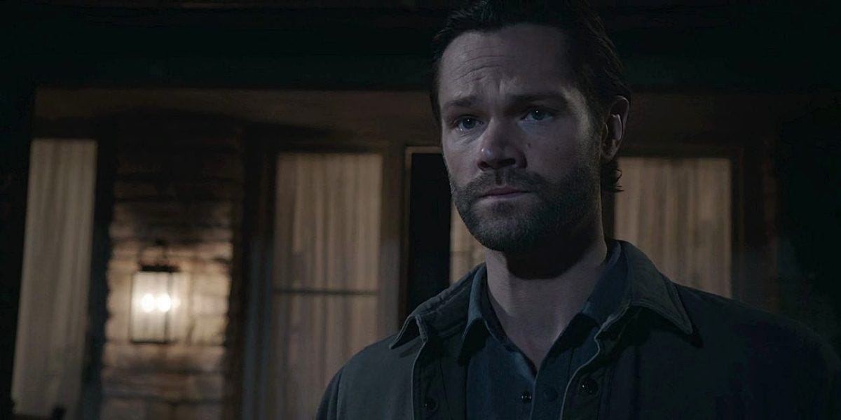 Cordell Walker tearing up for Jared padalecki 3.07. Cordell Walker tearing up for Jared padalecki 3.07.