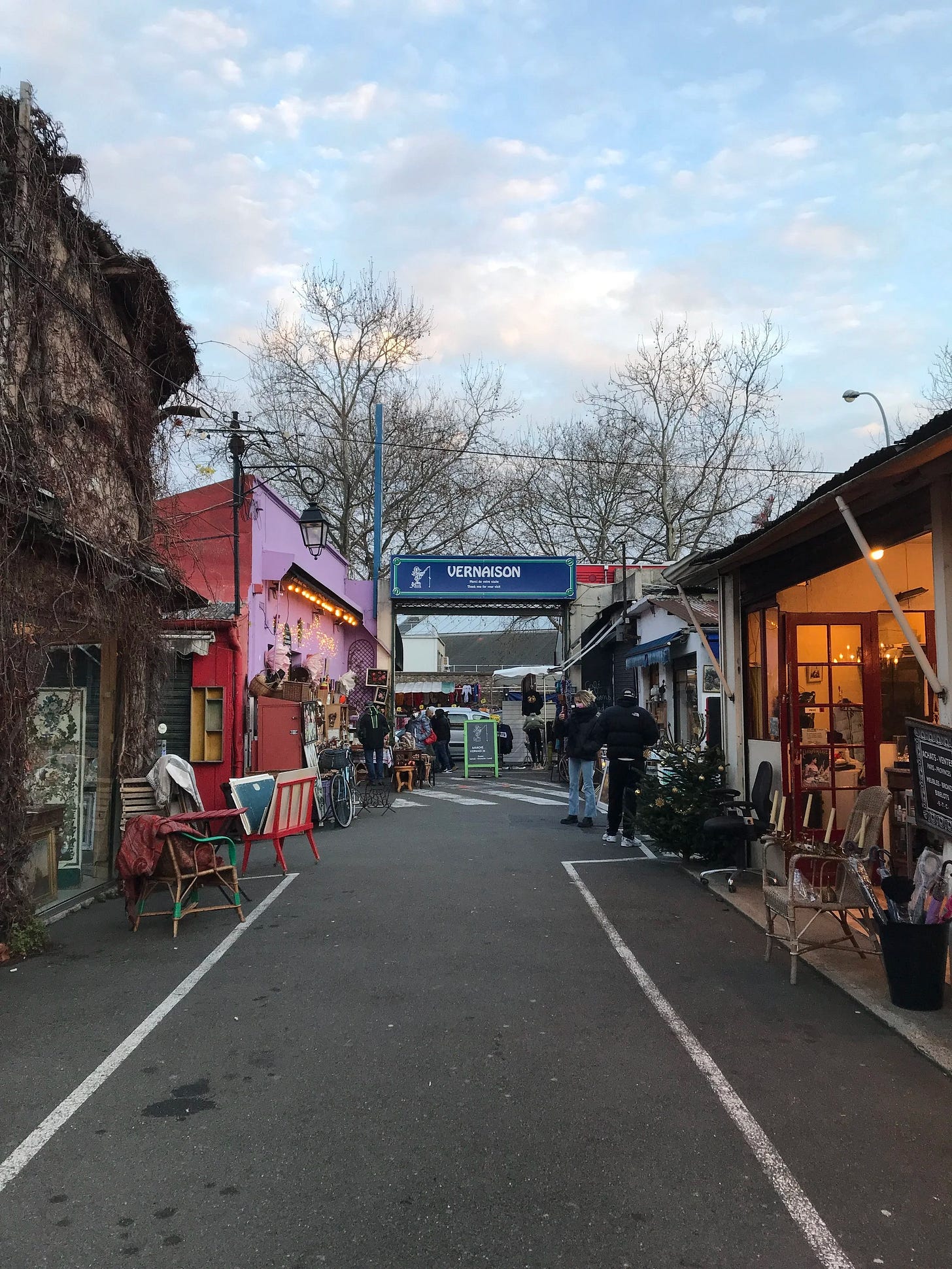  One of the Many Entrances of Marché Vernaison at Paris Flea Market Puces de Saint Ouen 