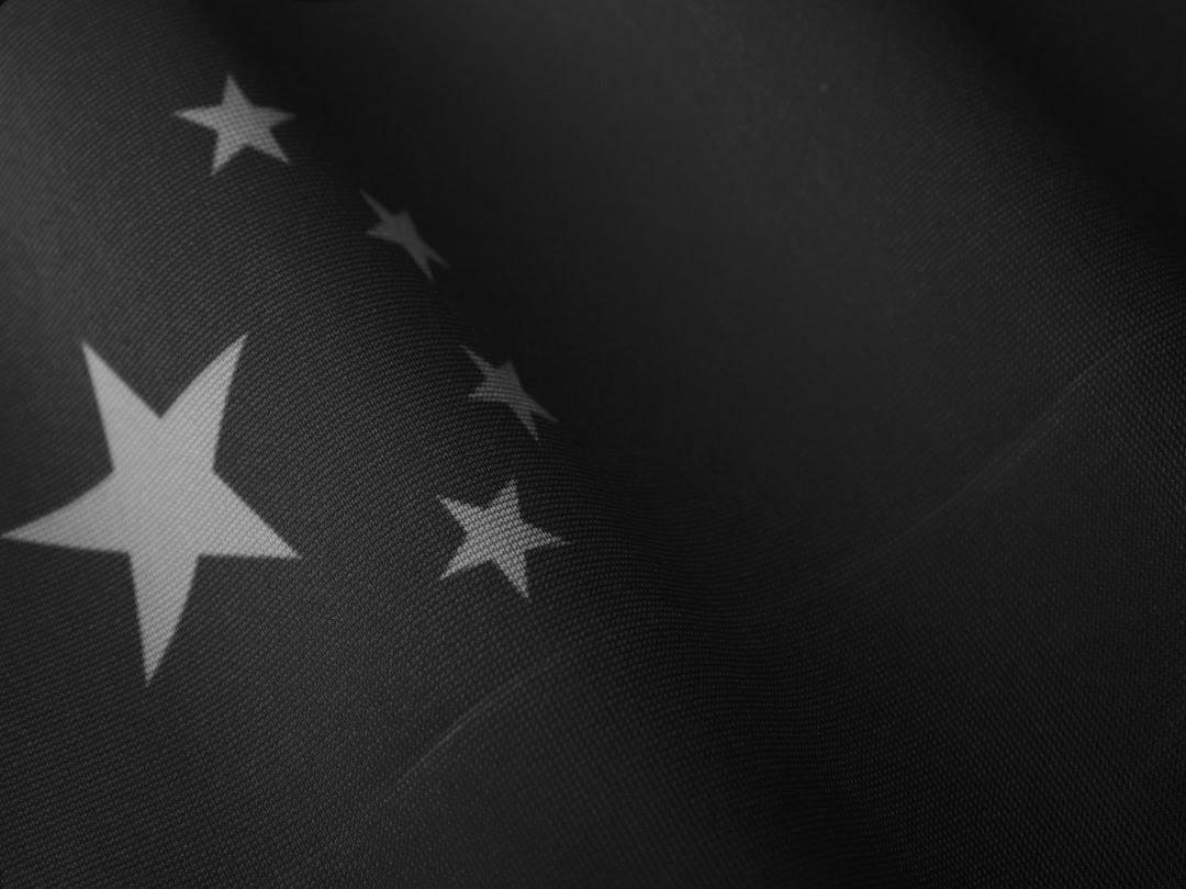 a close up of the flag of china a close up of the flag of china