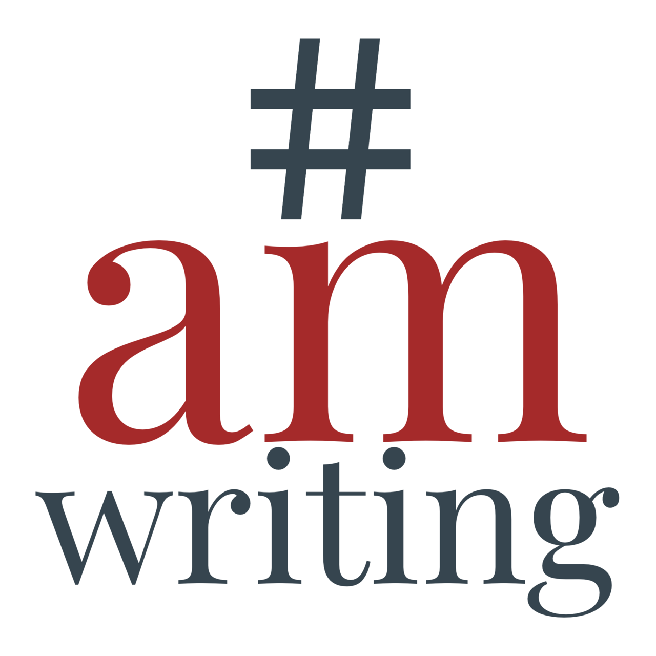 #amwriting logo