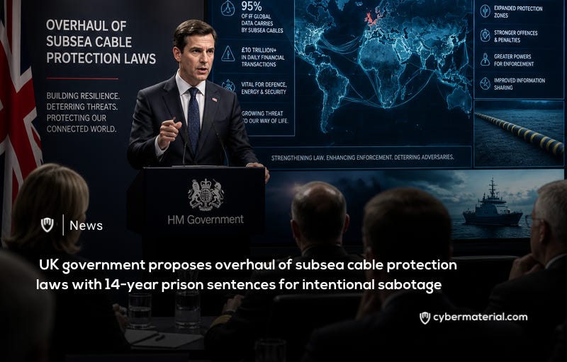 UK Proposes 14-Year Prison Sentences for Subsea Cable Sabotage