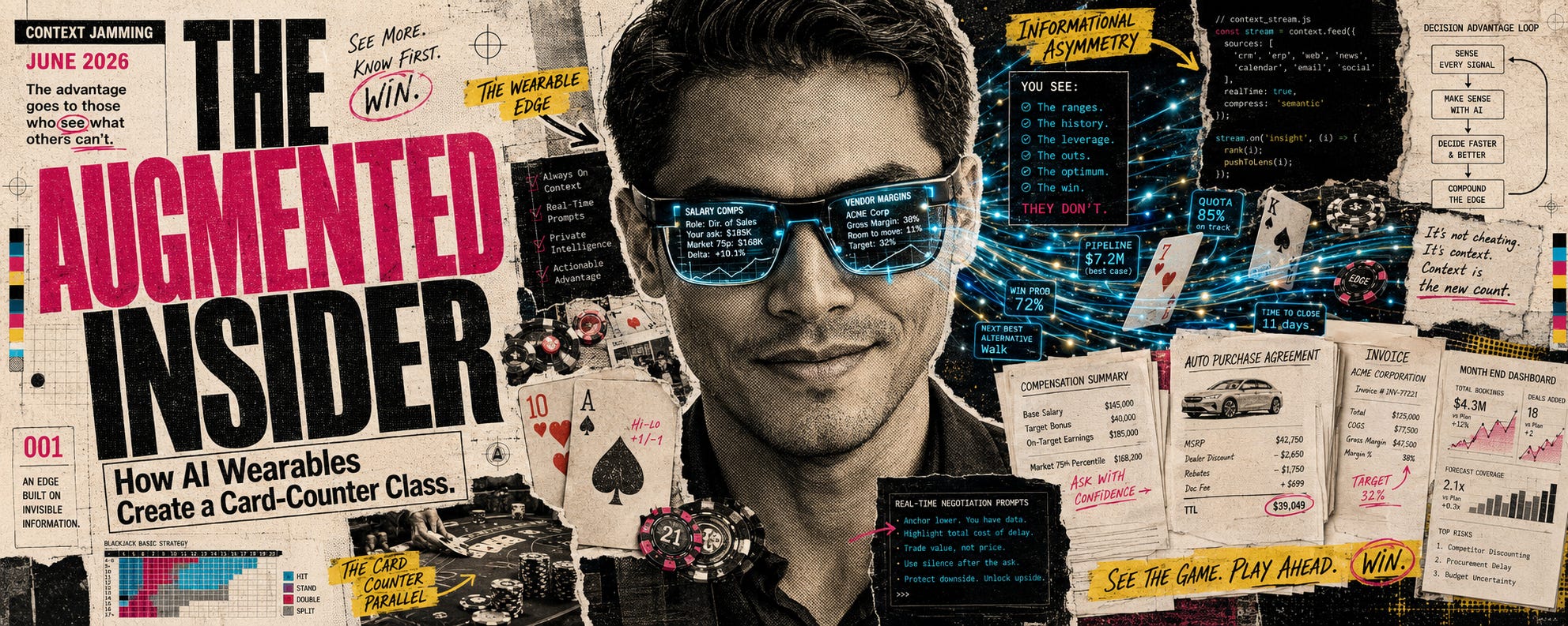 The Augmented Insider: How AI Wearables Create a Card-Counter Class