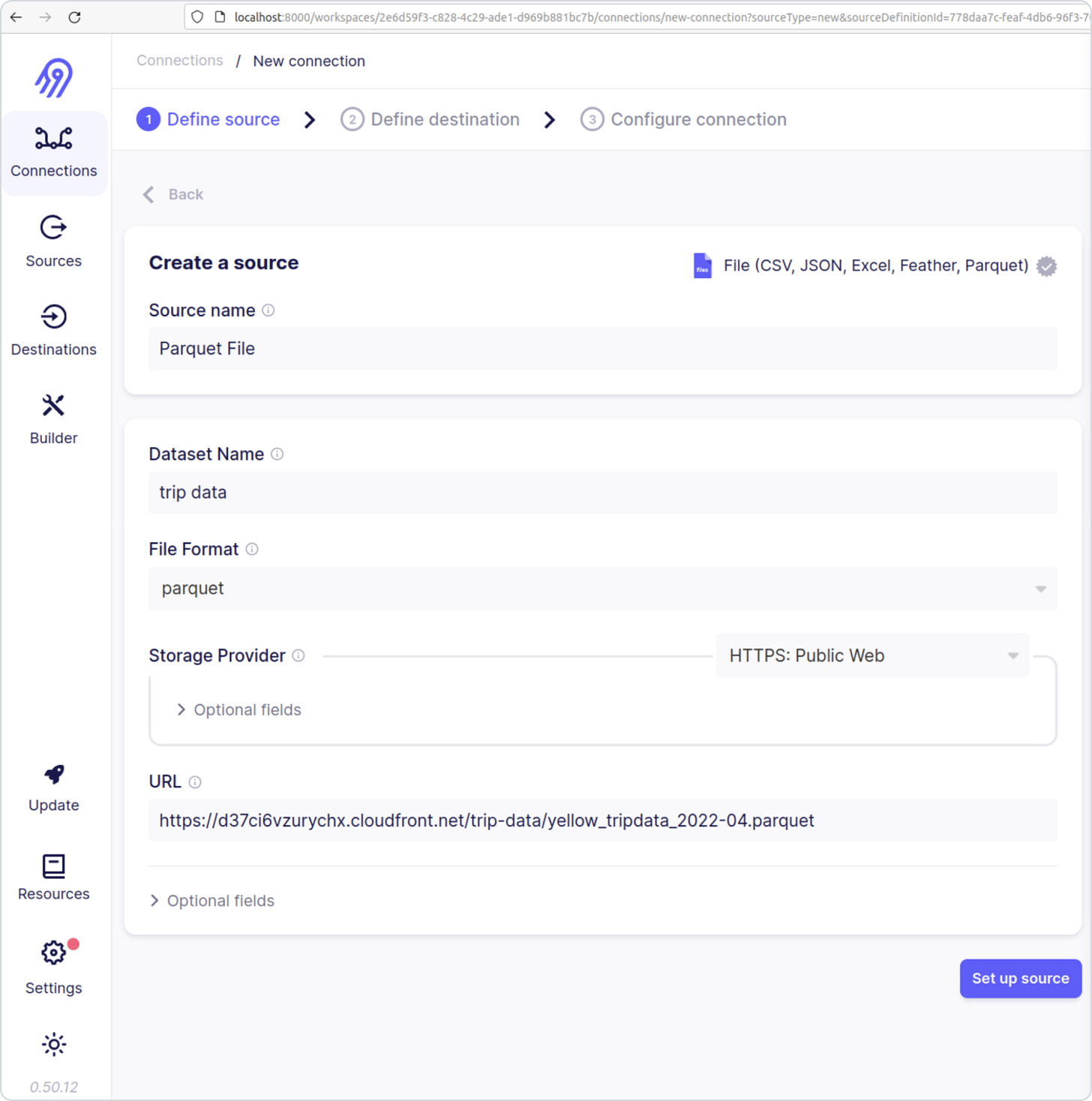 Airbyte UI