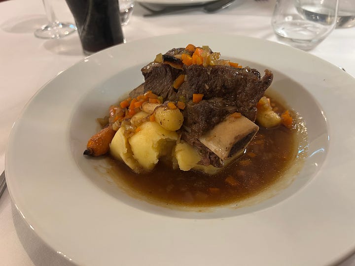 two photos on the left the main ate by Roland and on the right that eaten by Annette. 