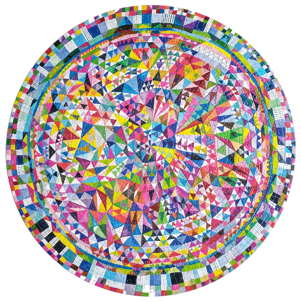 Eeboo Triangle Pattern Jigsaw Puzzle