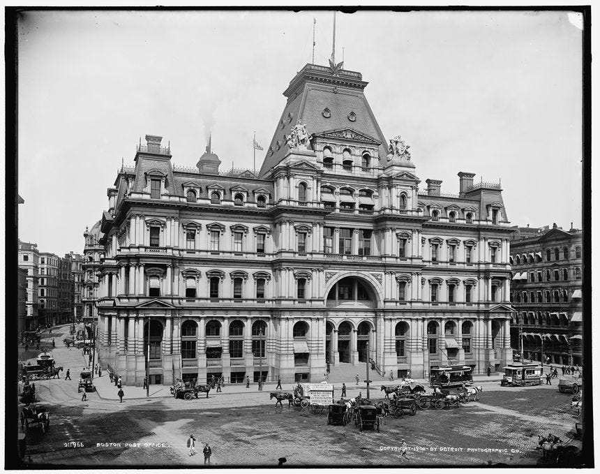 united states post office and sub treasury building boston ca 1900 4a07553a