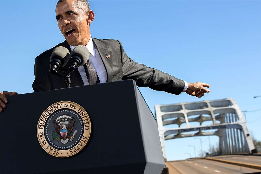 Barack Obama delivers remarks during the event to commemorate the 50th  Anniversary of Bloody Sunday and the Selma to Montgomery civil rights  marches - PICRYL - Public Domain Media Search Engine Public