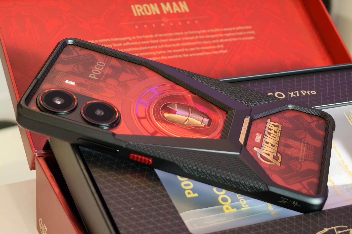 スマートフォン本体 Xiaomi POCO X7 Pro 512GB IronMan Edition Xiaomi Poco X7 Pro Iron Man Special Edition 6.67