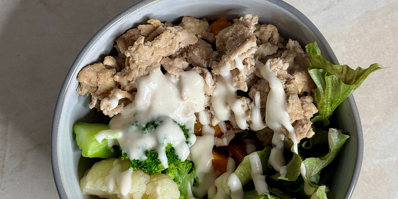Garlic sweet potato nourish bowl