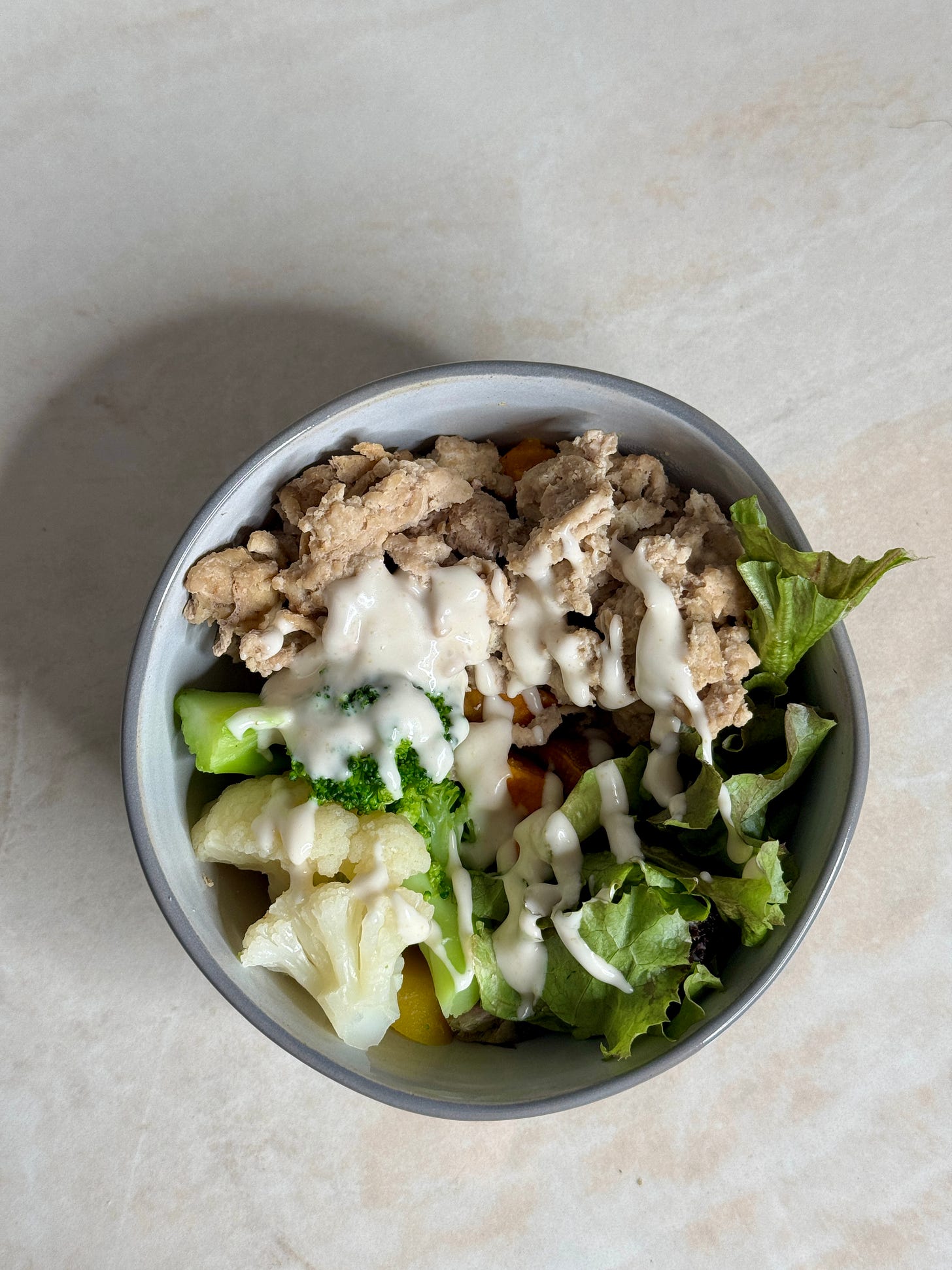 Garlic sweet potato nourish bowl