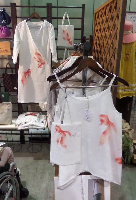 Goldfish handpainted clothes Goldfish handpainted clothes