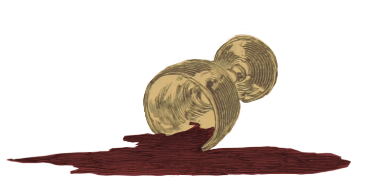 an illustration of a spilt wine goblet with blood flowing out an illustration of a spilt wine goblet with blood flowing out