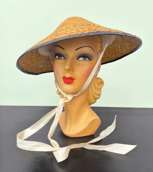 pictures of vintage conical hats