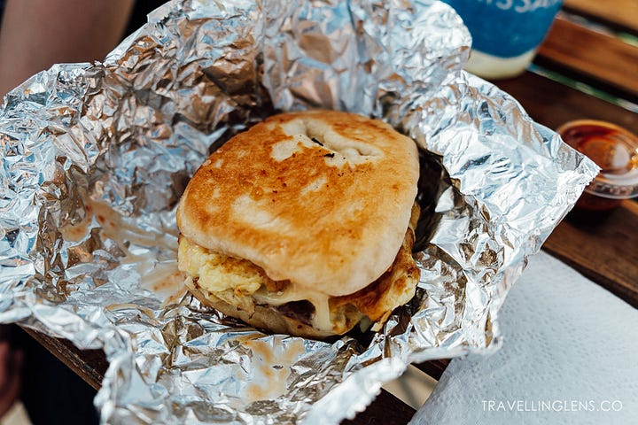 Hog Haven Farm, Breakfast Sandwich