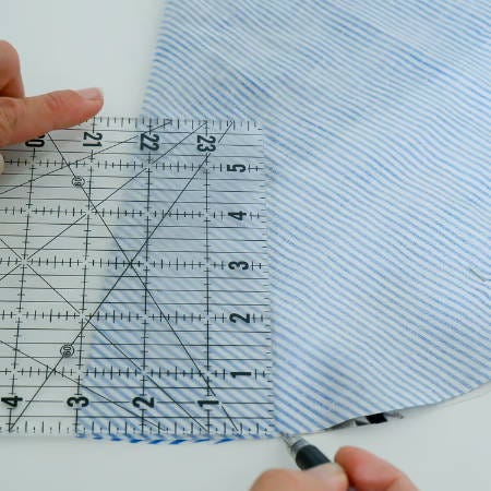 mark the other side of the cutout on a circular piece of fabric mark the other side of the cutout on a circular piece of fabric