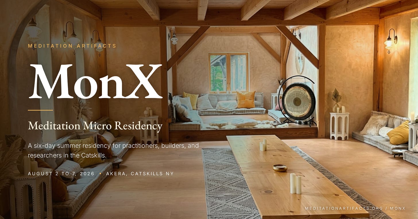 MonX: Meditation >< Work Residency in the Catskills