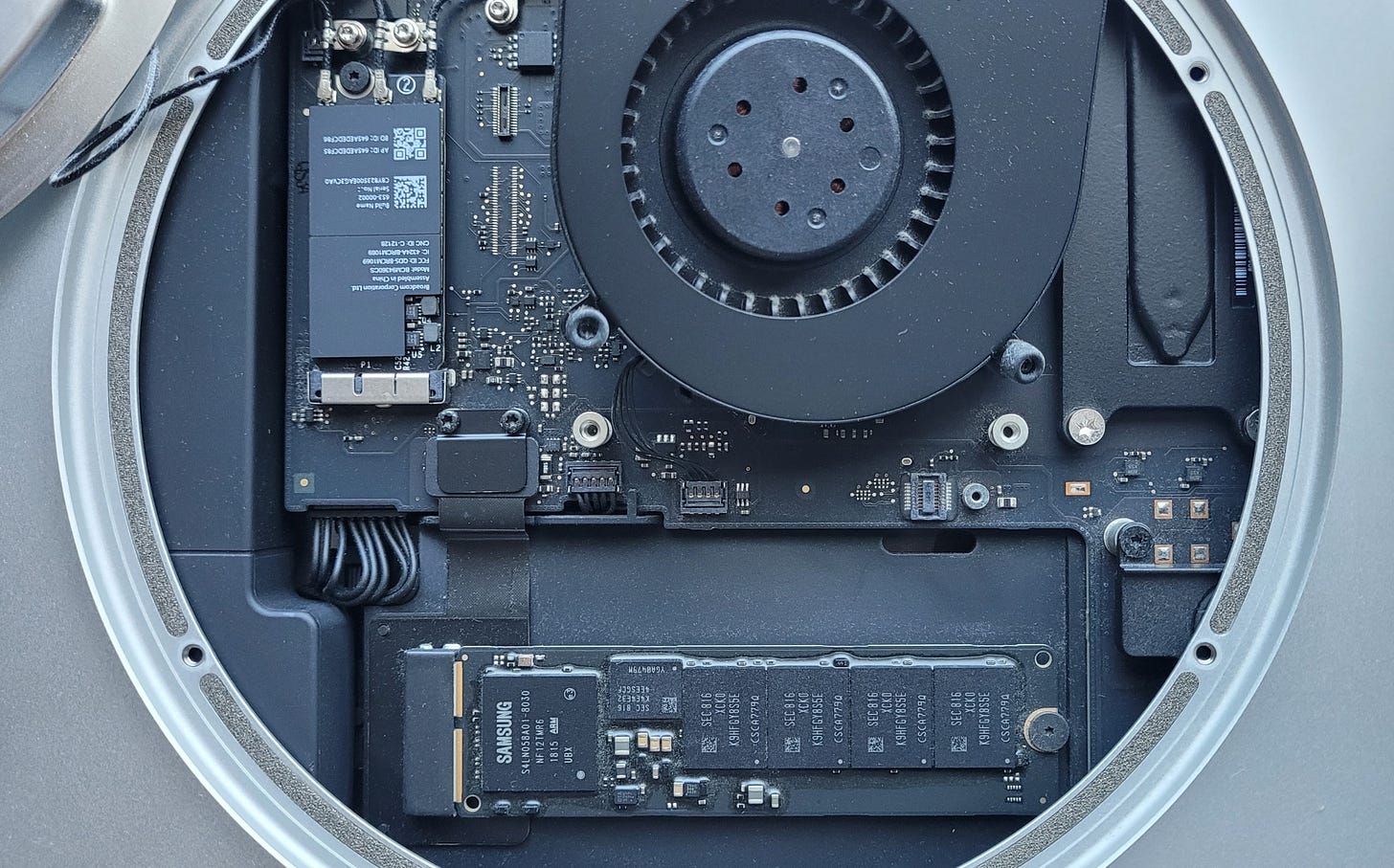 After some gentle cleaning, it looks much better inside