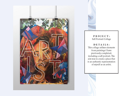 A student portfolio from an earlier semester