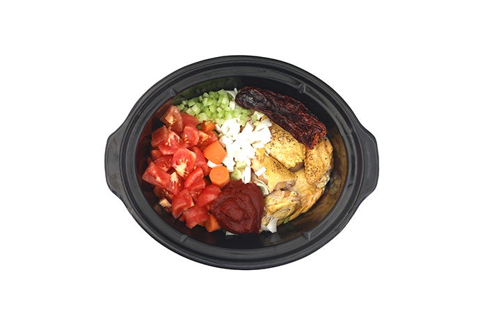 Pollo guisado. Receta para slow cooker
