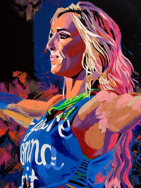 Paintings of Charlotte Flair