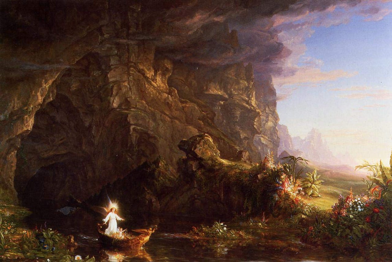 The Voyage Of Life Childhood1 By Thomas Cole