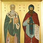 La vida de los Santos: Los Santos Iguales a los Apóstoles Metodio (885) y Cirilo (869), primeros maestros de los eslavos.