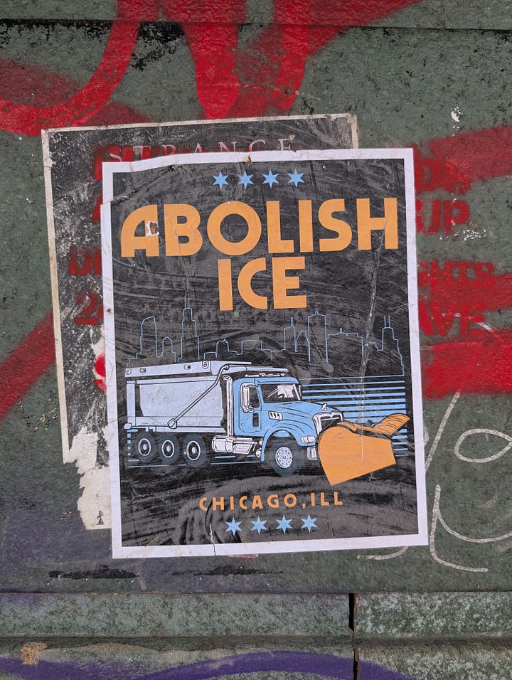 4 art pieces: Abolish ICE, Resist ICE, Fuck ICE, and Arrest ICE