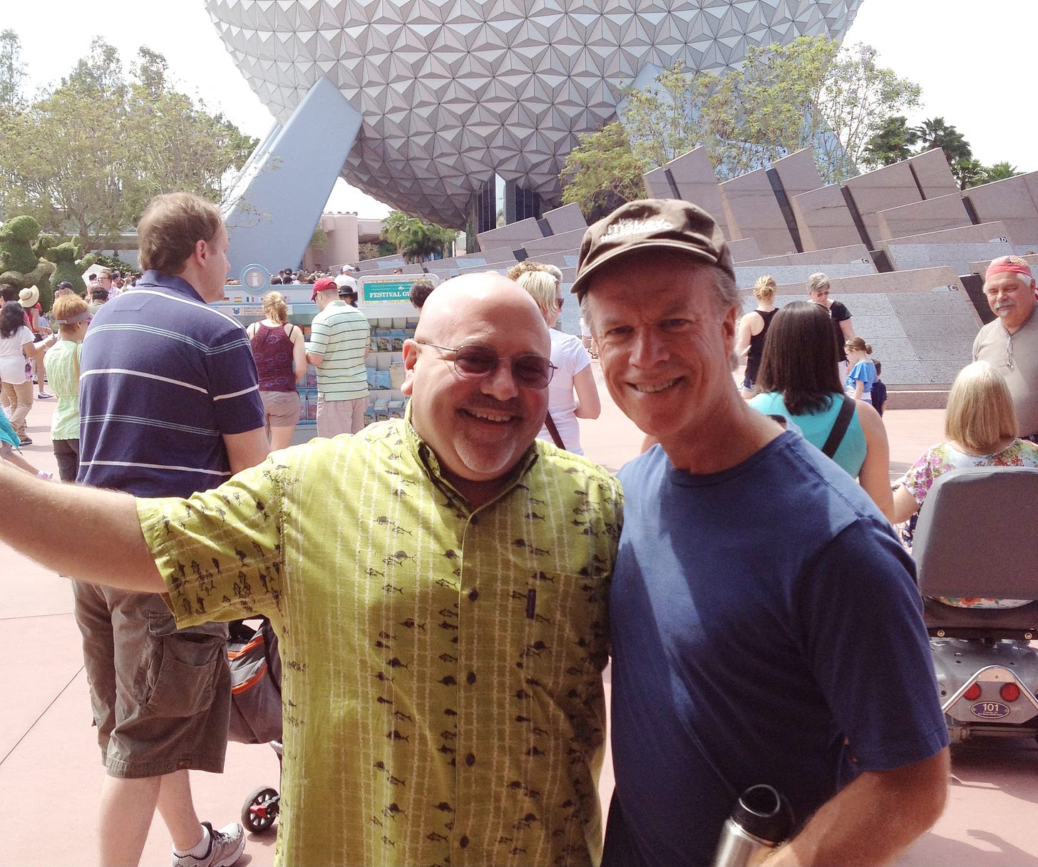 Robert and Arthur Levine at Epcot