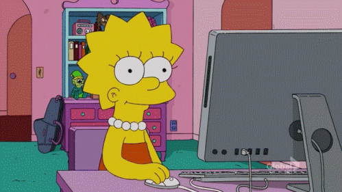 Computer simpsons lisa simpson GIF en GIFER - de Tell