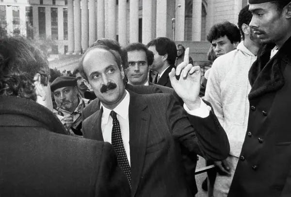 Federal Prosecutor Michael Chertoff Outside Federal Court in New York 1986.  Art Prints, Posters & Puzzles from Fine Art Storehouse