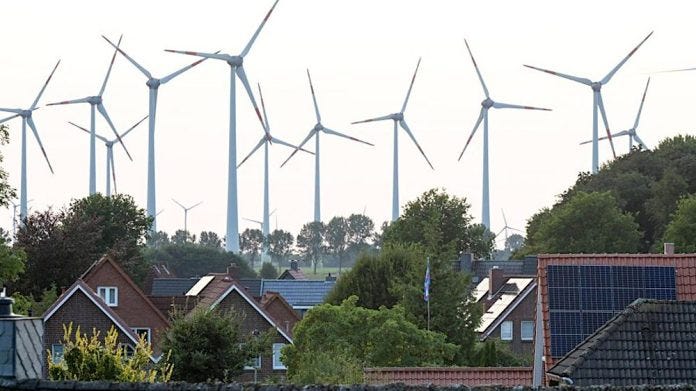 vindturbiner og boliger