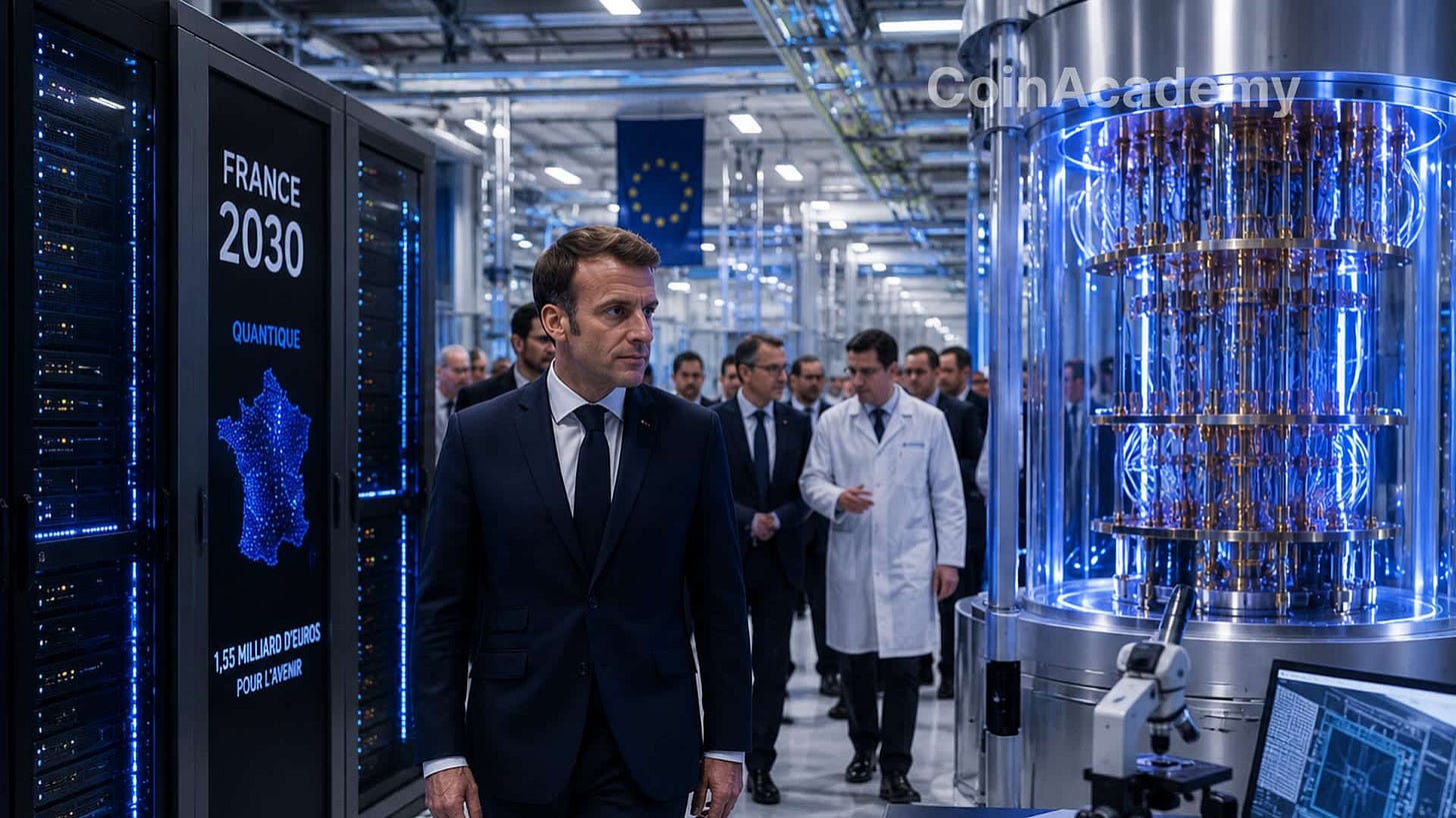 Macron france investissement 1 55 milliard euro quantique semi conducteurs Macron france investissement 1 55 milliard euro quantique semi conducteurs