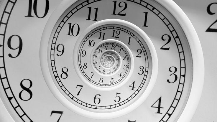 This may contain: a close up of a clock face with numbers on it