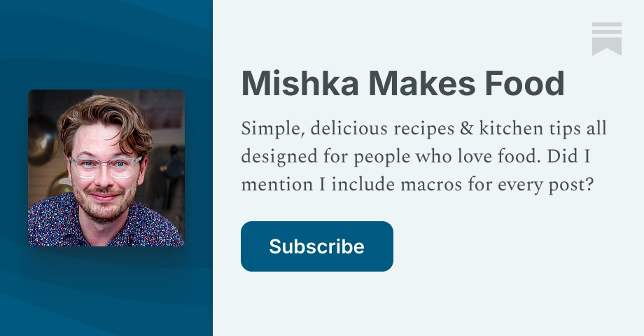 Recipe Index | Mishka Makes Food | MishkaMakesFood | Substack