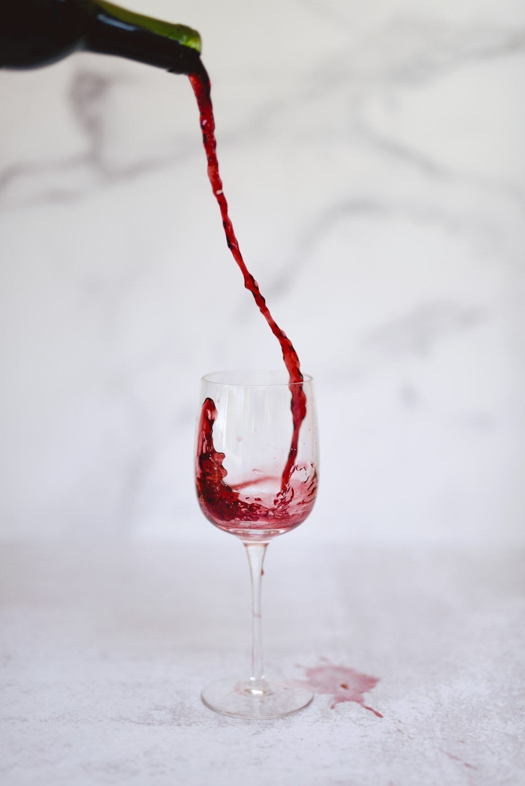 red wine in clear wine glass red wine in clear wine glass