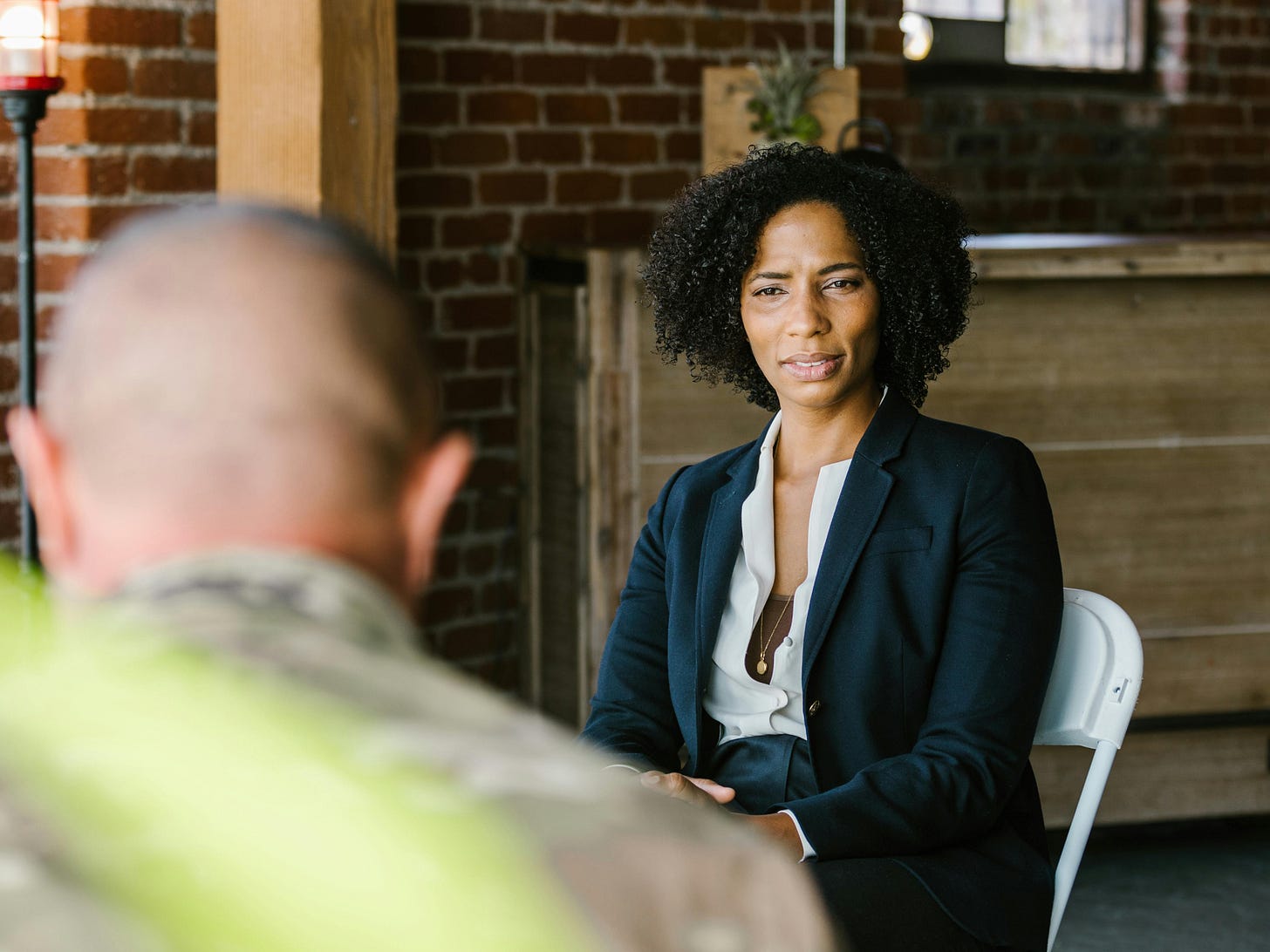 Therapist and client