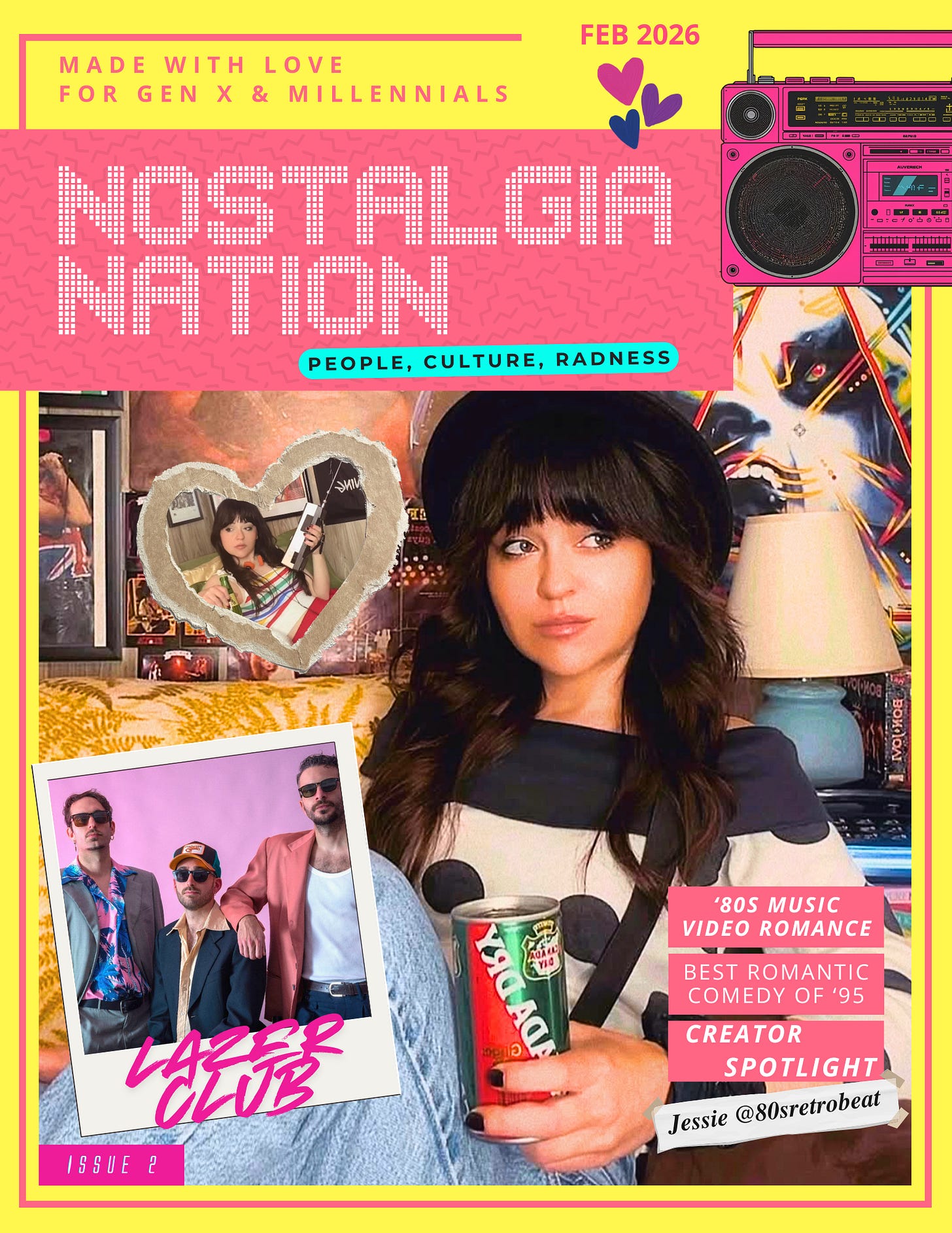 Nostalgia Nation Magazine Cover - Issue 2 Feb 2026