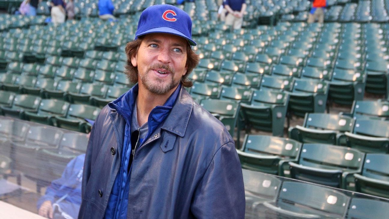 Eddie Vedder vinyl single to be released with Chicago Cubs tickets - ESPN