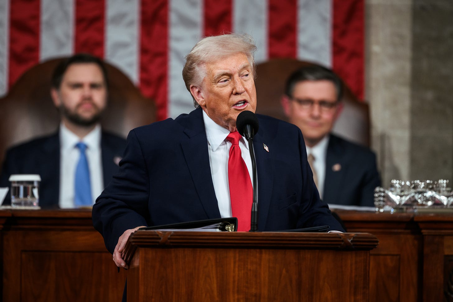 Image: President Donald Trump delivers his State of the Union address, Tuesday, February 24, 2026, on the House floor of the U.S. Capitol in Washington, D.C. Wikimedia Commons user The White House / CC BY-SA 4.0 https://commons.wikimedia.org/wiki/File:P20260224DT-2667.jpg. Image: President Donald Trump delivers his State of the Union address, Tuesday, February 24, 2026, on the House floor of the U.S. Capitol in Washington, D.C. Wikimedia Commons user The White House / CC BY-SA 4.0 https://commons.wikimedia.org/wiki/File:P20260224DT-2667.jpg.