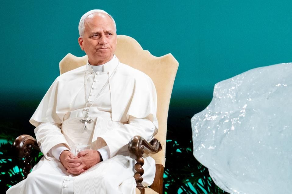 Pope Leo XIV Blesses Huge 20,000-Year-Old Chunk Of Greenland Ice