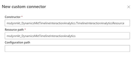 Custom connector details.