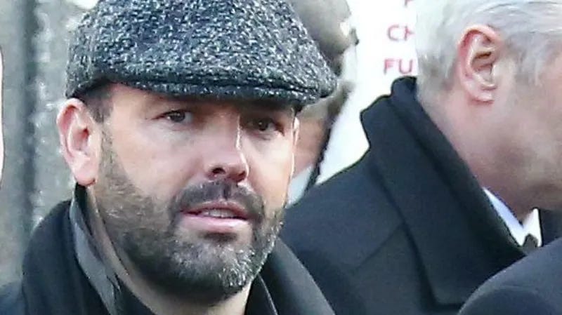 Daniel Kinahan pictured at the funeral of David Byrne in 2016.