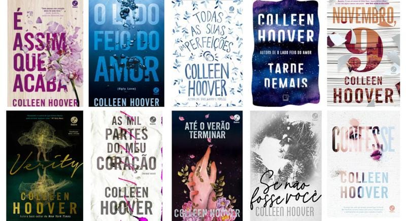 Kit Com 10 Livros Colleen Hoover