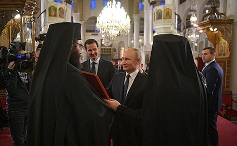Vladimir Putin visited Mariamite Cathedral of Damascus