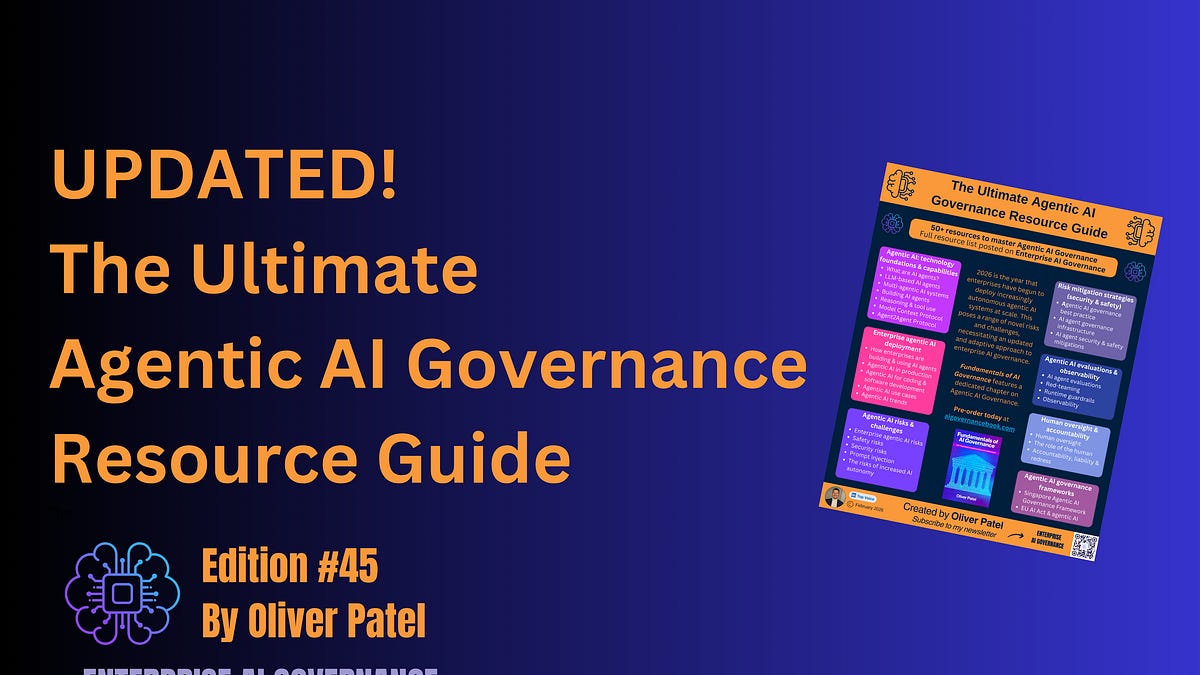 UPDATED! The Ultimate Agentic AI Governance Resource Guide