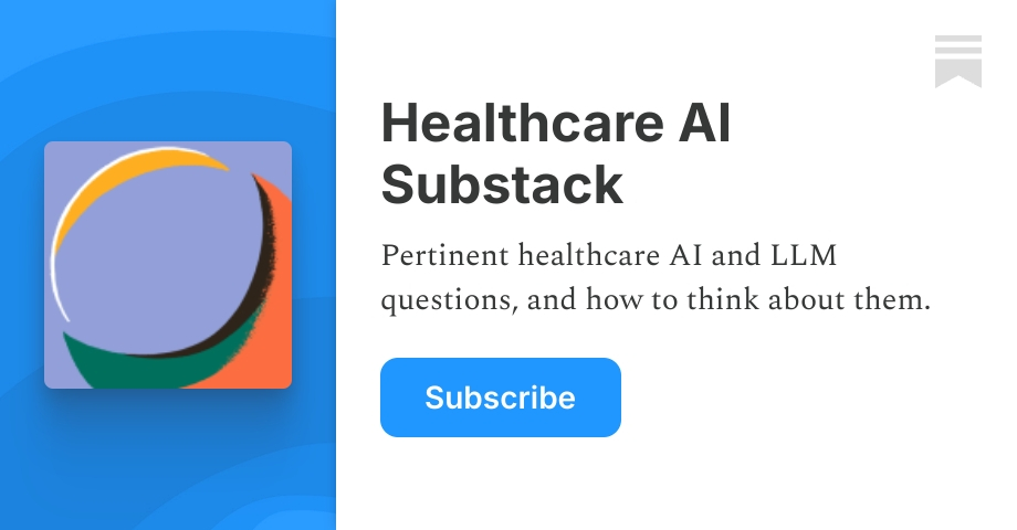 Healthcare AI Substack | Ethan | Substack