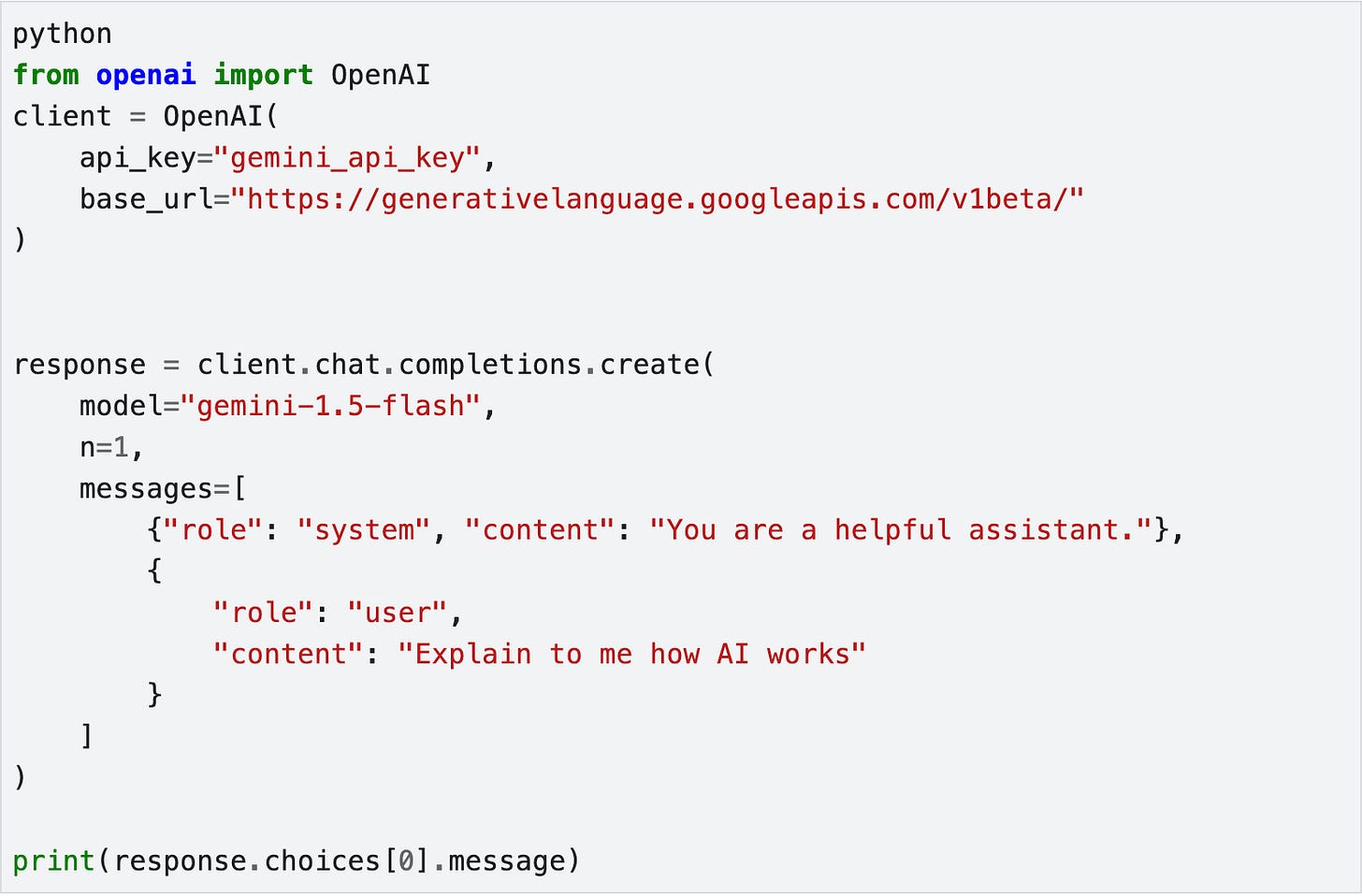 Gemini API Access for Developers